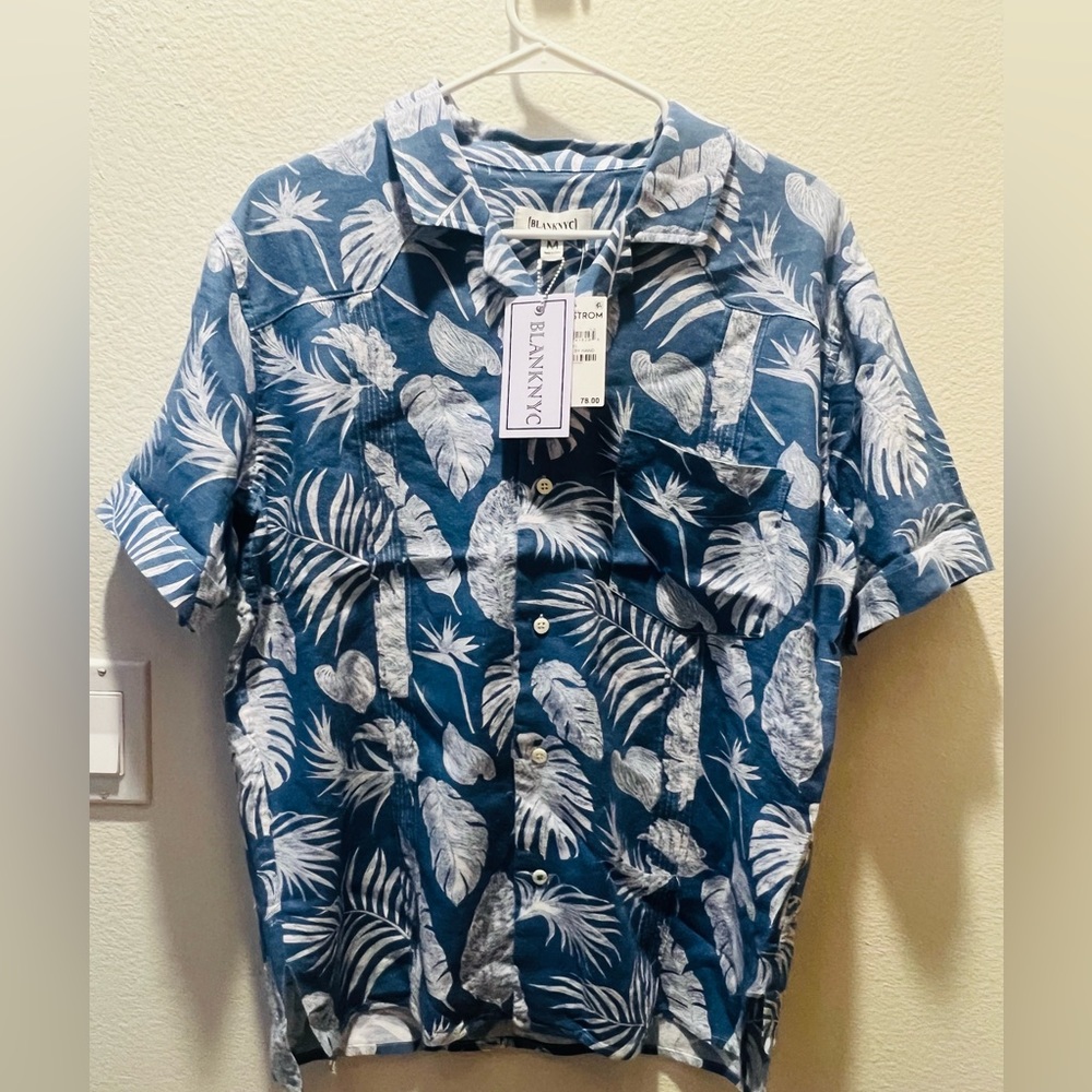 Blank NYC Hawaiian Shirt